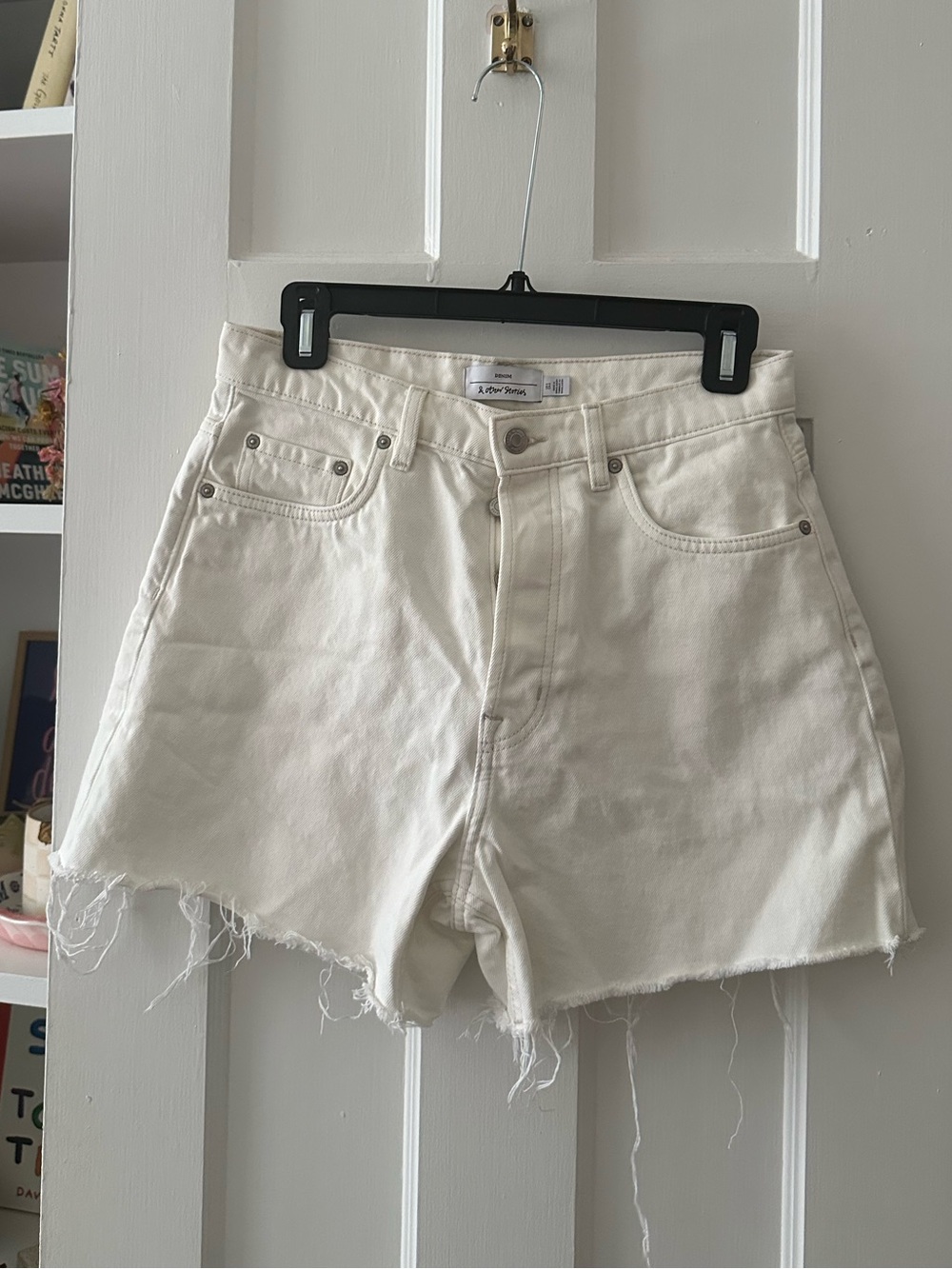 & other stories denim shorts